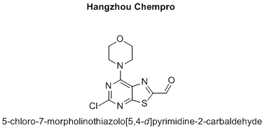 5-chloro-7-morpholinothiazolo[5,4-d]pyrimidine-2-carbaldehyde