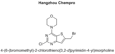 4-(6-(bromomethyl)-2-chlorothieno[3,2-d]pyrimidin-4-yl)morpholine