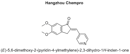 (E)-5,6-dimethoxy-2-(pyridin-4-ylmethylene)-2,3-dihydro-1H-inden-1-one