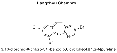 3,10-dibromo-8-chloro-5H-benzo[5,6]cyclohepta[1,2-b]pyridine