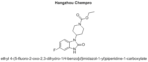 ethyl 4-(5-fluoro-2-oxo-2,3-dihydro-1H-benzo[d]imidazol-1-yl)piperidine-1-carboxylate