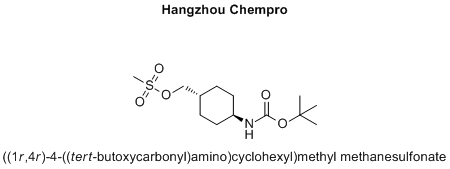 ((1r,4r)-4-((tert-butoxycarbonyl)amino)cyclohexyl)methyl methanesulfonate