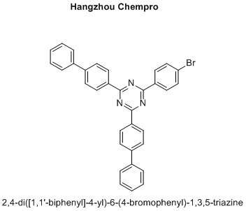 2,4-di([1,1'-biphenyl]-4-yl)-6-(4-bromophenyl)-1,3,5-triazine