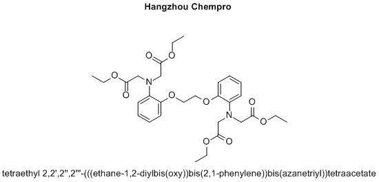 tetraethyl 2,2',2'',2'''-(((ethane-1,2-diylbis(oxy))bis(2,1-phenylene))bis(azanetriyl))tetraacetate