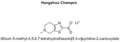 lithium 5-methyl-4,5,6,7-tetrahydrothiazolo[5,4-c]pyridine-2-carboxylate