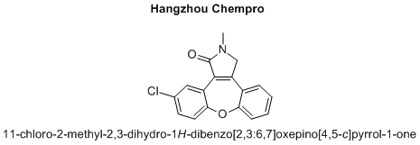 11-chloro-2-methyl-2,3-dihydro-1H-dibenzo[2,3:6,7]oxepino[4,5-c]pyrrol-1-one