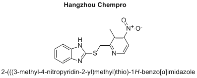 2-(((3-methyl-4-nitropyridin-2-yl)methyl)thio)-1H-benzo[d]imidazole