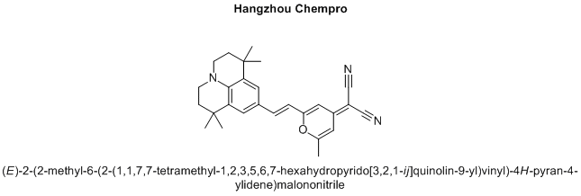 (E)-2-(2-methyl-6-(2-(1,1,7,7-tetramethyl-1,2,3,5,6,7-hexahydropyrido[3,2,1-ij]quinolin-9-yl)vinyl)-4H-pyran-4-ylidene)malononitrile