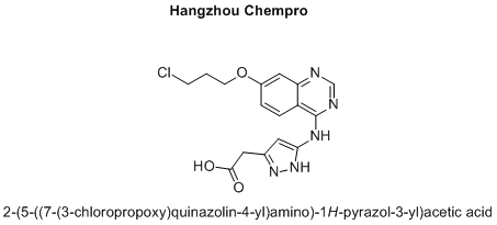 2-(5-((7-(3-chloropropoxy)quinazolin-4-yl)amino)-1H-pyrazol-3-yl)acetic acid