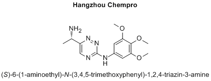 (S)-6-(1-aminoethyl)-N-(3,4,5-trimethoxyphenyl)-1,2,4-triazin-3-amine