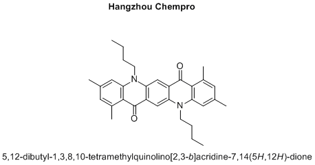 5,12-dibutyl-1,3,8,10-tetramethylquinolino[2,3-b]acridine-7,14(5H,12H)-dione