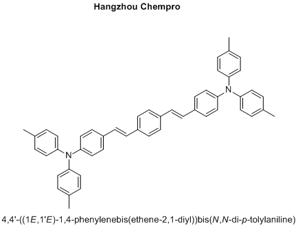 4,4'-((1E,1'E)-1,4-phenylenebis(ethene-2,1-diyl))bis(N,N-di-p-tolylaniline)