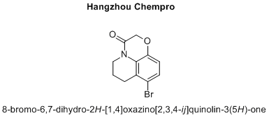 8-bromo-6,7-dihydro-2H-[1,4]oxazino[2,3,4-ij]quinolin-3(5H)-one