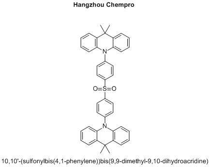 10,10'-(sulfonylbis(4,1-phenylene))bis(9,9-dimethyl-9,10-dihydroacridine)