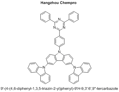 9'-(4-(4,6-diphenyl-1,3,5-triazin-2-yl)phenyl)-9'H-9,3':6',9''-tercarbazole