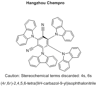 (4r,6r)-2,4,5,6-tetra(9H-carbazol-9-yl)isophthalonitrile