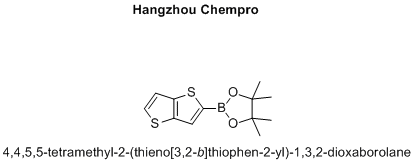 4,4,5,5-tetramethyl-2-(thieno[3,2-b]thiophen-2-yl)-1,3,2-dioxaborolane