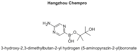 3-hydroxy-2,3-dimethylbutan-2-yl hydrogen (5-aminopyrazin-2-yl)boronate