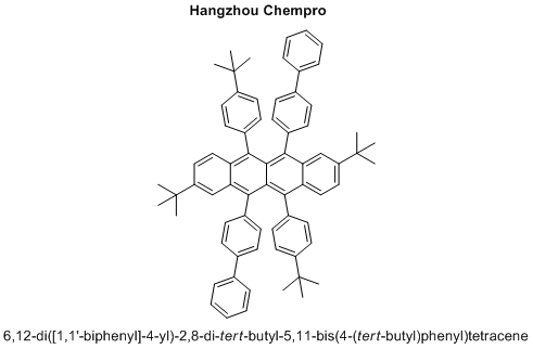 6,12-di([1,1'-biphenyl]-4-yl)-2,8-di-tert-butyl-5,11-bis(4-(tert-butyl)phenyl)tetracene