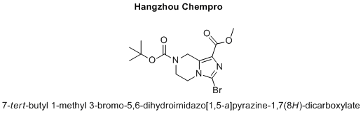 7-tert-butyl 1-methyl 3-bromo-5,6-dihydroimidazo[1,5-a]pyrazine-1,7(8H)-dicarboxylate