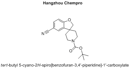 tert-butyl 5-cyano-2H-spiro[benzofuran-3,4'-piperidine]-1'-carboxylate