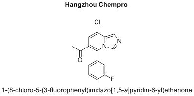 1-(8-chloro-5-(3-fluorophenyl)imidazo[1,5-a]pyridin-6-yl)ethanone