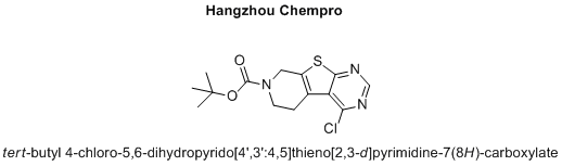 tert-butyl 4-chloro-5,6-dihydropyrido[4',3':4,5]thieno[2,3-d]pyrimidine-7(8H)-carboxylate