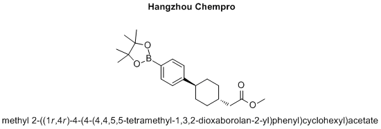 methyl 2-((1r,4r)-4-(4-(4,4,5,5-tetramethyl-1,3,2-dioxaborolan-2-yl)phenyl)cyclohexyl)acetate