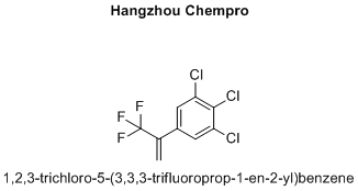 1,2,3-trichloro-5-(3,3,3-trifluoroprop-1-en-2-yl)benzene