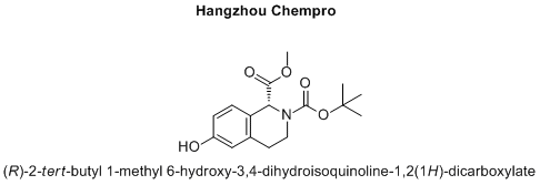 (R)-2-tert-butyl 1-methyl 6-hydroxy-3,4-dihydroisoquinoline-1,2(1H)-dicarboxylate