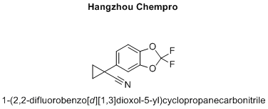 1-(2,2-difluorobenzo[d][1,3]dioxol-5-yl)cyclopropanecarbonitrile