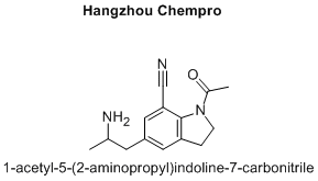 1-acetyl-5-(2-aminopropyl)indoline-7-carbonitrile