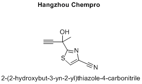 2-(2-hydroxybut-3-yn-2-yl)thiazole-4-carbonitrile