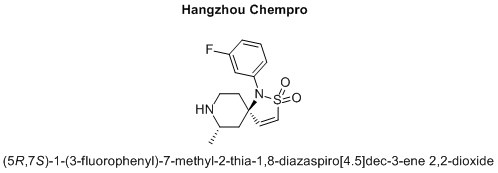 (5R,7S)-1-(3-fluorophenyl)-7-methyl-2-thia-1,8-diazaspiro[4.5]dec-3-ene 2,2-dioxide