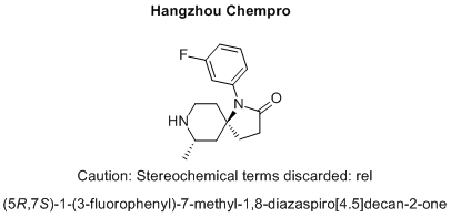 (5R,7S)-1-(3-fluorophenyl)-7-methyl-1,8-diazaspiro[4.5]decan-2-one