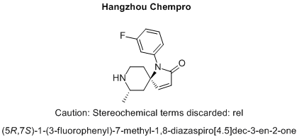 (5R,7S)-1-(3-fluorophenyl)-7-methyl-1,8-diazaspiro[4.5]dec-3-en-2-one