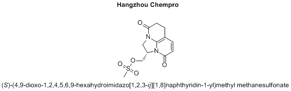 (S)-(4,9-dioxo-1,2,4,5,6,9-hexahydroimidazo[1,2,3-ij][1,8]naphthyridin-1-yl)methyl methanesulfonate