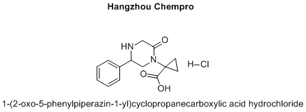 1-(2-oxo-5-phenylpiperazin-1-yl)cyclopropanecarboxylic acid hydrochloride