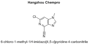 6-chloro-1-methyl-1H-imidazo[4,5-c]pyridine-4-carbonitrile