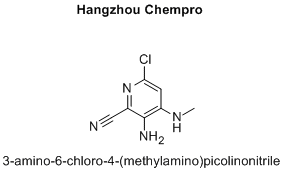 3-amino-6-chloro-4-(methylamino)picolinonitrile