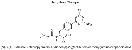 (S)-3-(4-(2-amino-6-chloropyrimidin-4-yl)phenyl)-2-((tert-butoxycarbonyl)amino)propanoic acid