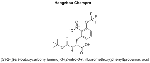 (S)-2-((tert-butoxycarbonyl)amino)-3-(2-nitro-3-(trifluoromethoxy)phenyl)propanoic acid