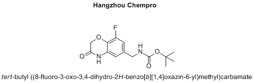 tert-butyl ((8-fluoro-3-oxo-3,4-dihydro-2H-benzo[b][1,4]oxazin-6-yl)methyl)carbamate