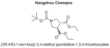 (3R,4R)-1-tert-butyl 3,4-diethyl pyrrolidine-1,3,4-tricarboxylate