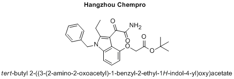 tert-butyl 2-((3-(2-amino-2-oxoacetyl)-1-benzyl-2-ethyl-1H-indol-4-yl)oxy)acetate