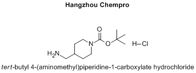 tert-butyl 4-(aminomethyl)piperidine-1-carboxylate hydrochloride