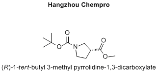 (R)-1-tert-butyl 3-methyl pyrrolidine-1,3-dicarboxylate