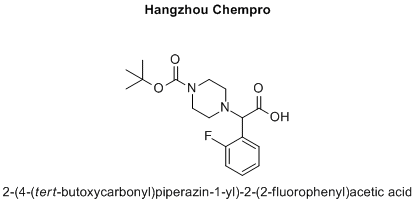 2-(4-(tert-butoxycarbonyl)piperazin-1-yl)-2-(2-fluorophenyl)acetic acid