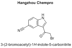 3-(2-bromoacetyl)-1H-indole-5-carbonitrile