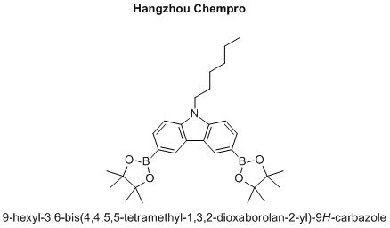 9-hexyl-3,6-bis(4,4,5,5-tetramethyl-1,3,2-dioxaborolan-2-yl)-9H-carbazole